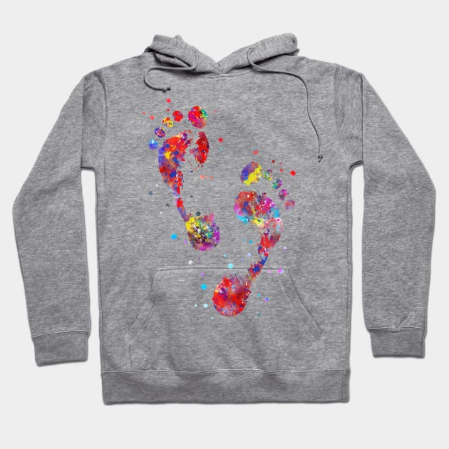 Footprint Hoodie by RosaliArt